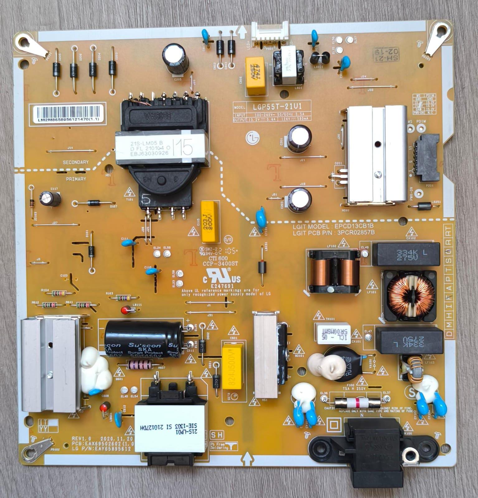 Carte d'alimentation LGP55T-21U1 EAX69502602